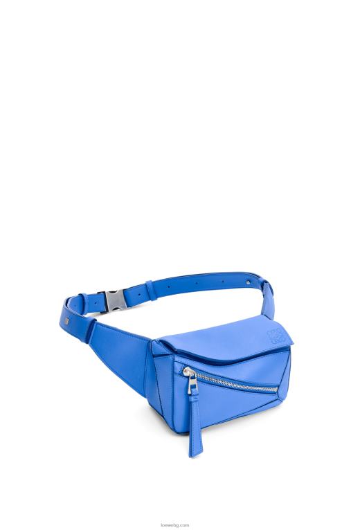 Loewe мини чанта пъзел от класическа телешка кожа F84B8547 мъже морско синьо