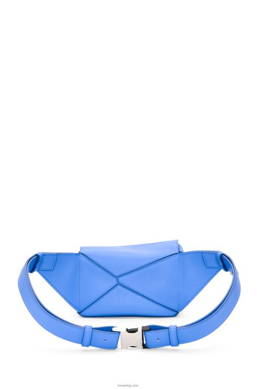 Loewe мини чанта пъзел от класическа телешка кожа F84B8547 мъже морско синьо