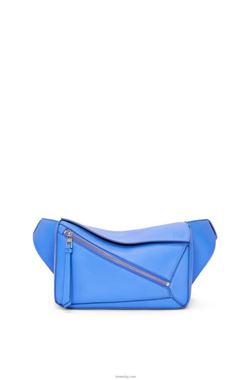 Loewe малка чанта пъзел от класическа телешка кожа F84B8563 мъже морско синьо