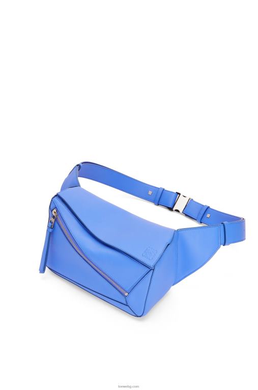 Loewe малка чанта пъзел от класическа телешка кожа F84B8563 мъже морско синьо