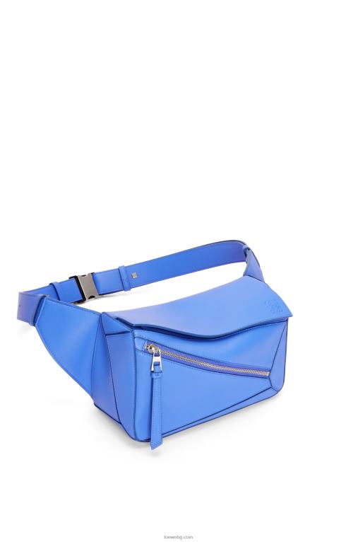 Loewe малка чанта пъзел от класическа телешка кожа F84B8563 мъже морско синьо