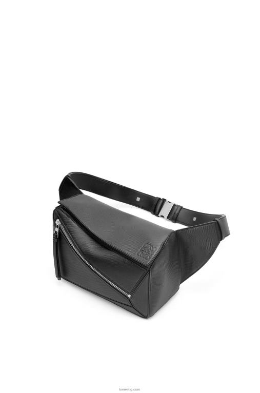 Loewe малка чанта-пъзел от диамантена телешка кожа F84B8566 мъже черен