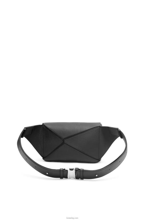 Loewe малка чанта-пъзел от диамантена телешка кожа F84B8566 мъже черен