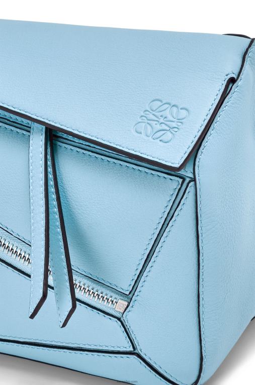 Loewe малка чанта пъзел от класическа телешка кожа F84B8567 мъже олимпийско синьо