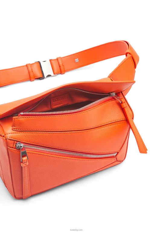 Loewe малка чанта-пъзел от диамантена телешка кожа F84B8568 мъже оранжево