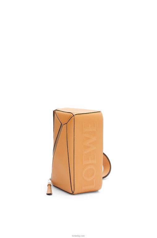 Loewe малка чанта-пъзел от диамантена телешка кожа F84B8569 мъже топла пустиня