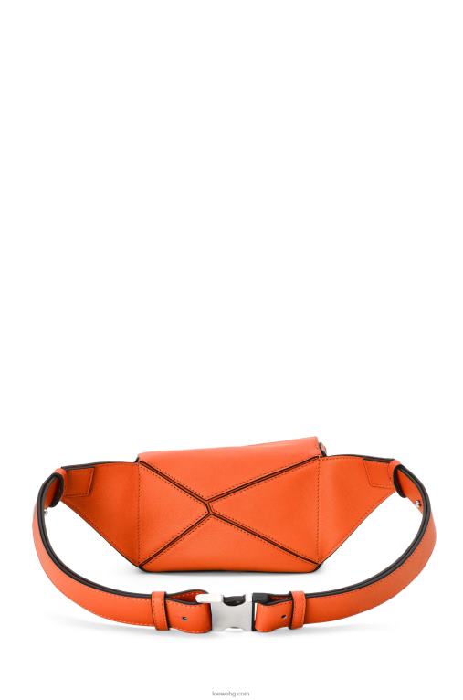 Loewe мини чанта пъзел от класическа телешка кожа F84B8571 мъже оранжево